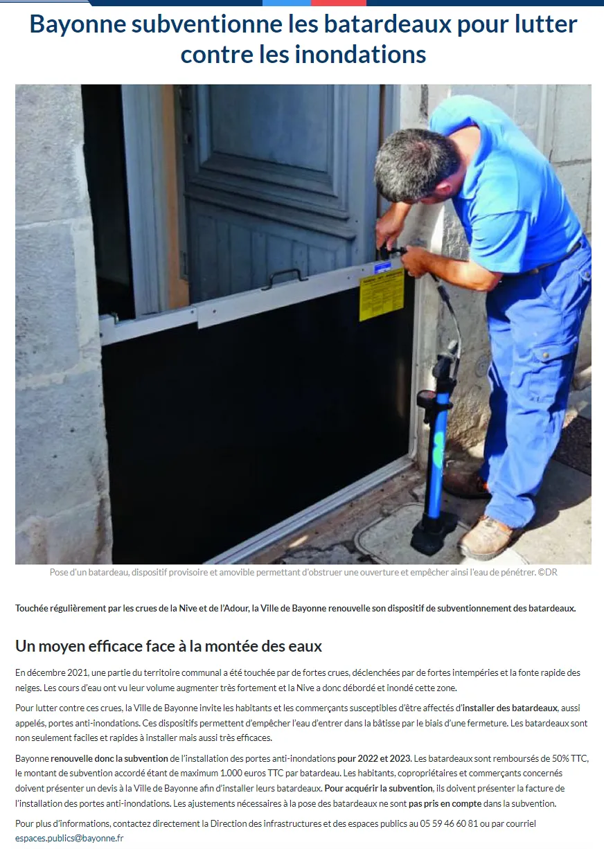Fabrication et installation